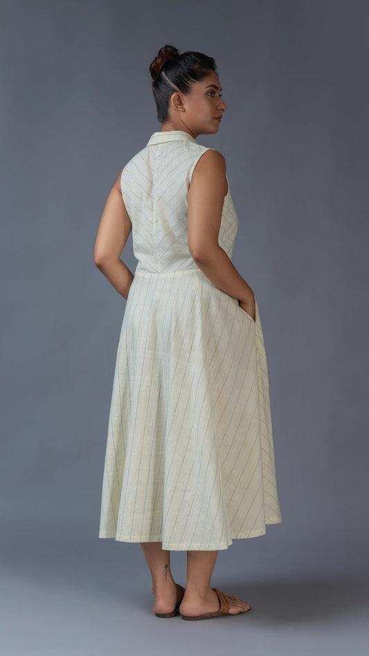 Yellow stripe dress