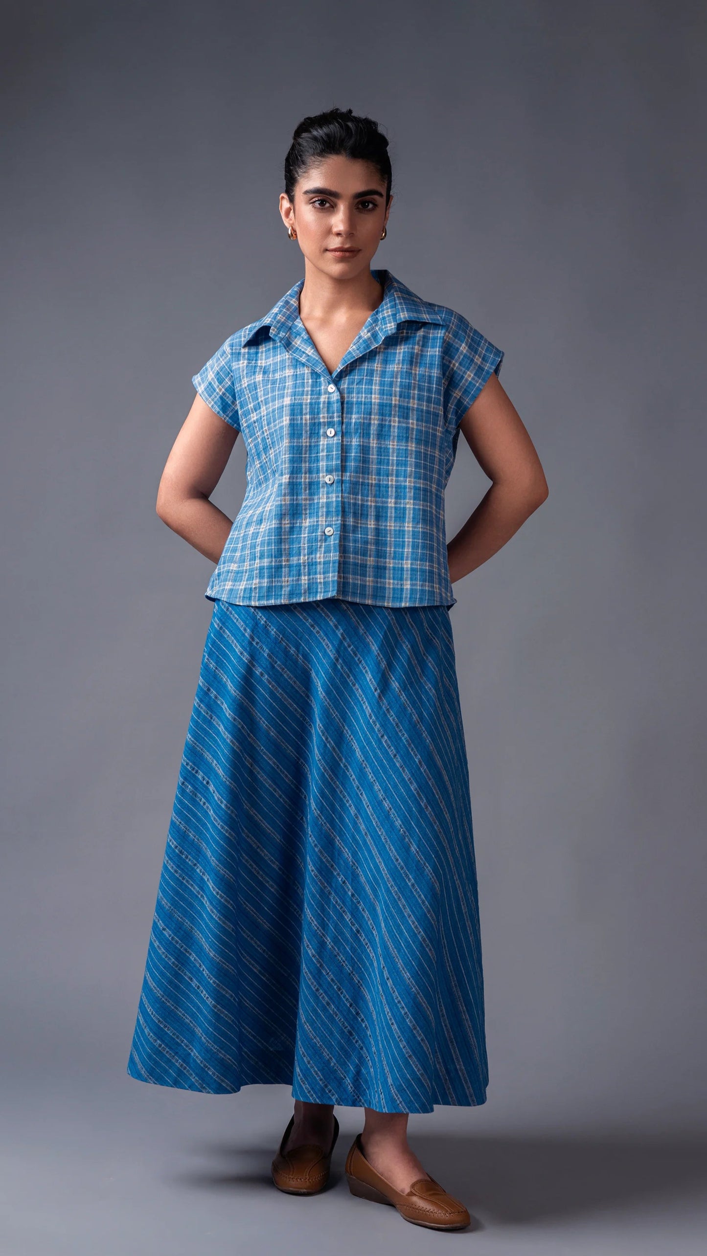 Blue skirt