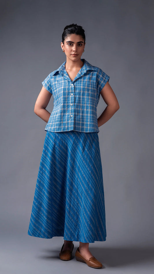 Blue skirt